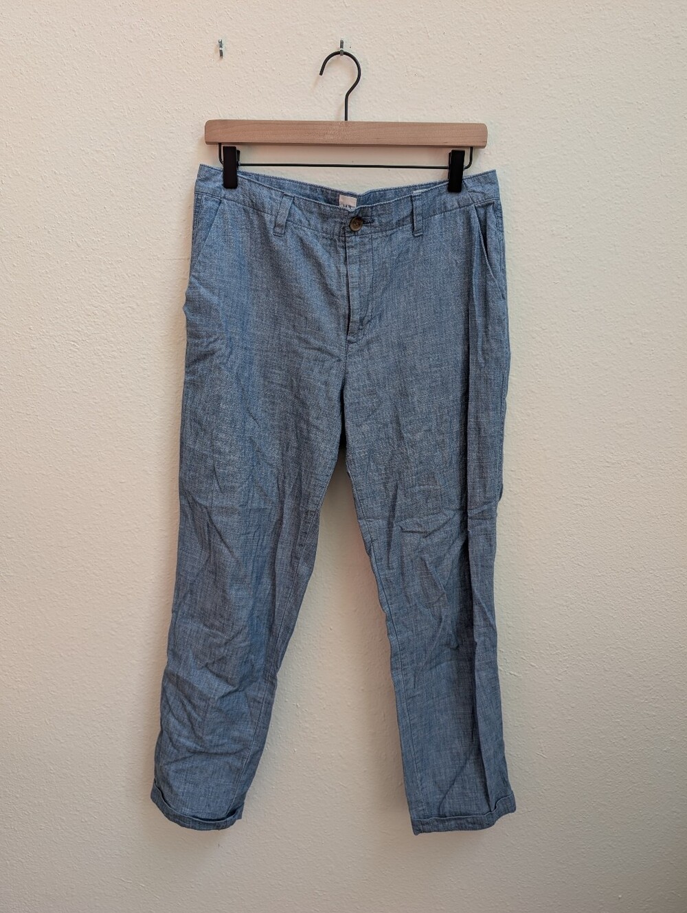 GAP Light Blue Girlfriend Khaki Trousers